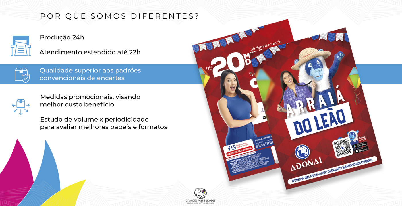 Adesivo e sinalização interna de supermercado